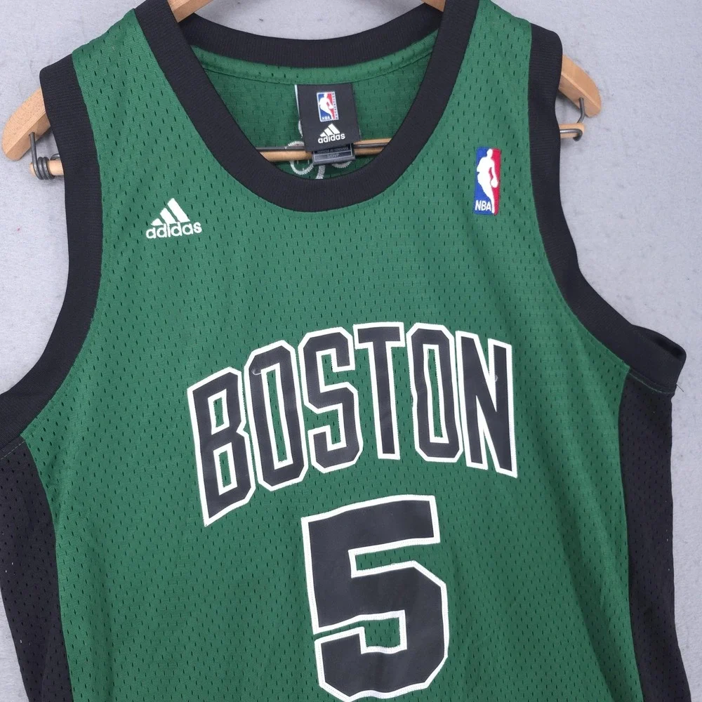 Boston Celtics Jersey Mens Small Green NBA Basketball Adidas Kevin Garnett 5
